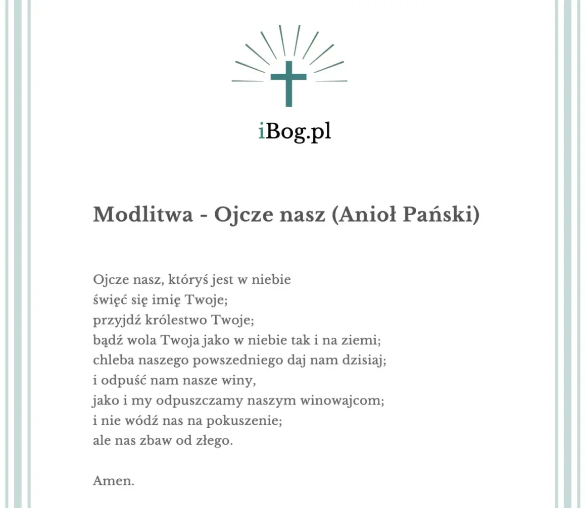 Ile próśb zawiera modlitwa Ojcze nasz? Wyjaśnienie znaczenia każdej z nich