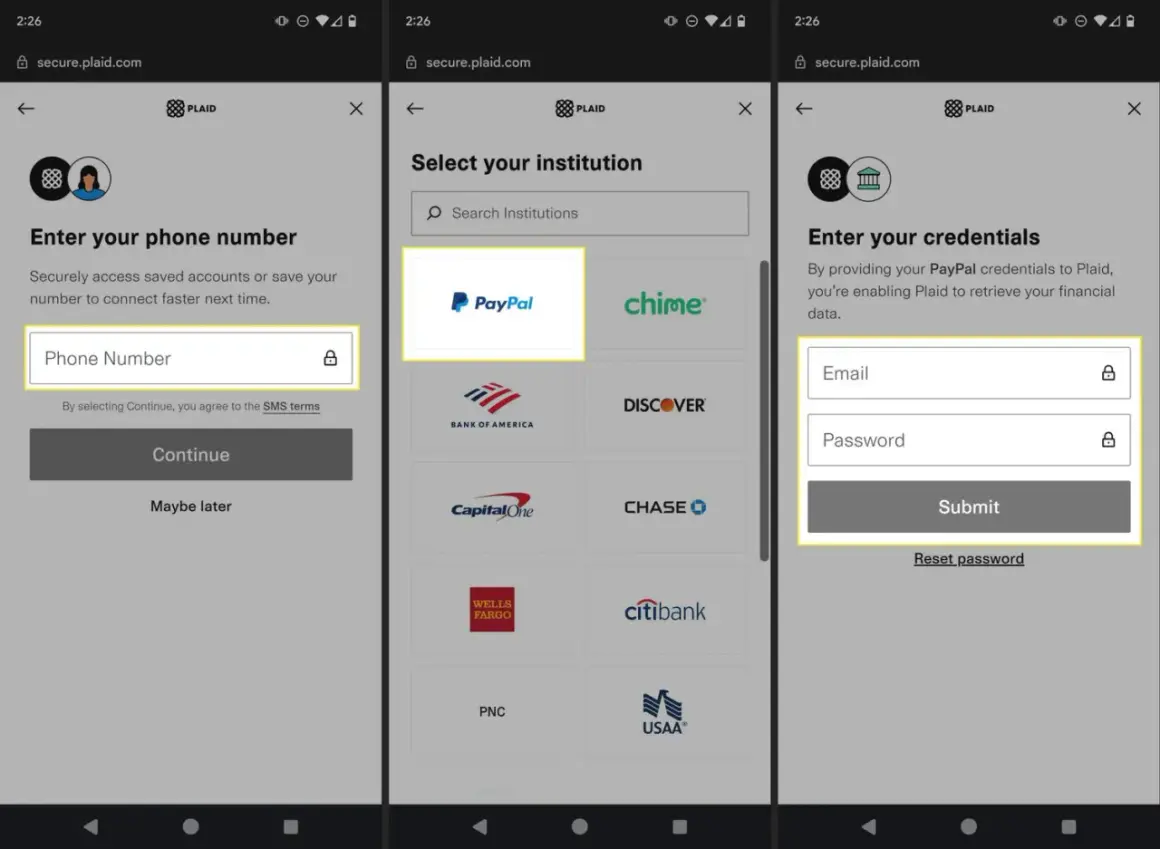 Gdzie można płacić PayPalem? Wybierz PayPal jako instytucję, by połączyć konto.