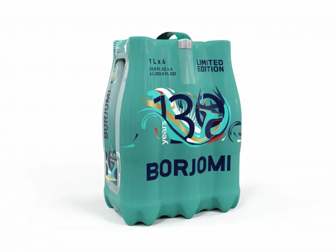 Woda Borjomi w limitowanej edycji, 6 butelek po 1L. Odkryj jej unikalne właściwości.