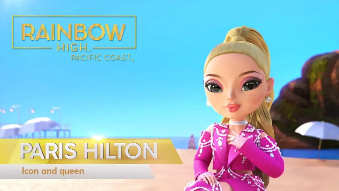 Paris Hilton, jedna z lalek Rainbow High, na plaży. Poznaj jej imiona i styl!