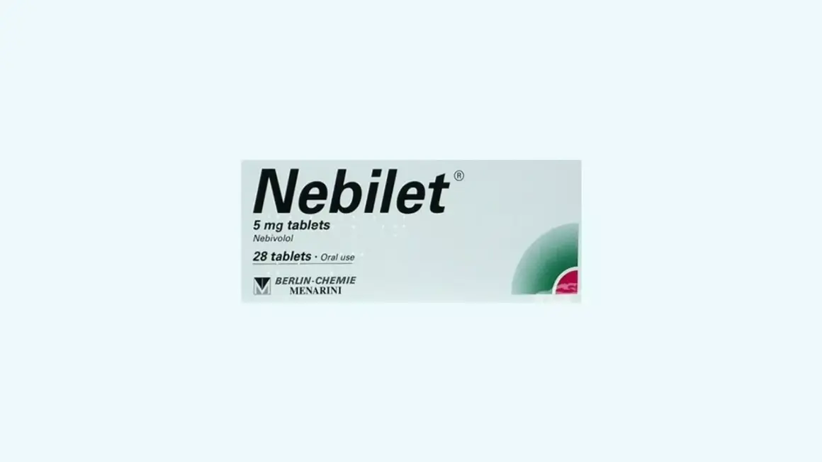 Opakowanie leku Nebilet, zawierające 28 tabletek 5 mg nebivololu do stosowania doustnego.