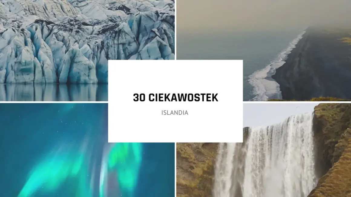 30 ciekawostek o Islandii: lodowiec, czarna plaża, zorza polarna i wodospad. Odkryj fascynujący kraj!