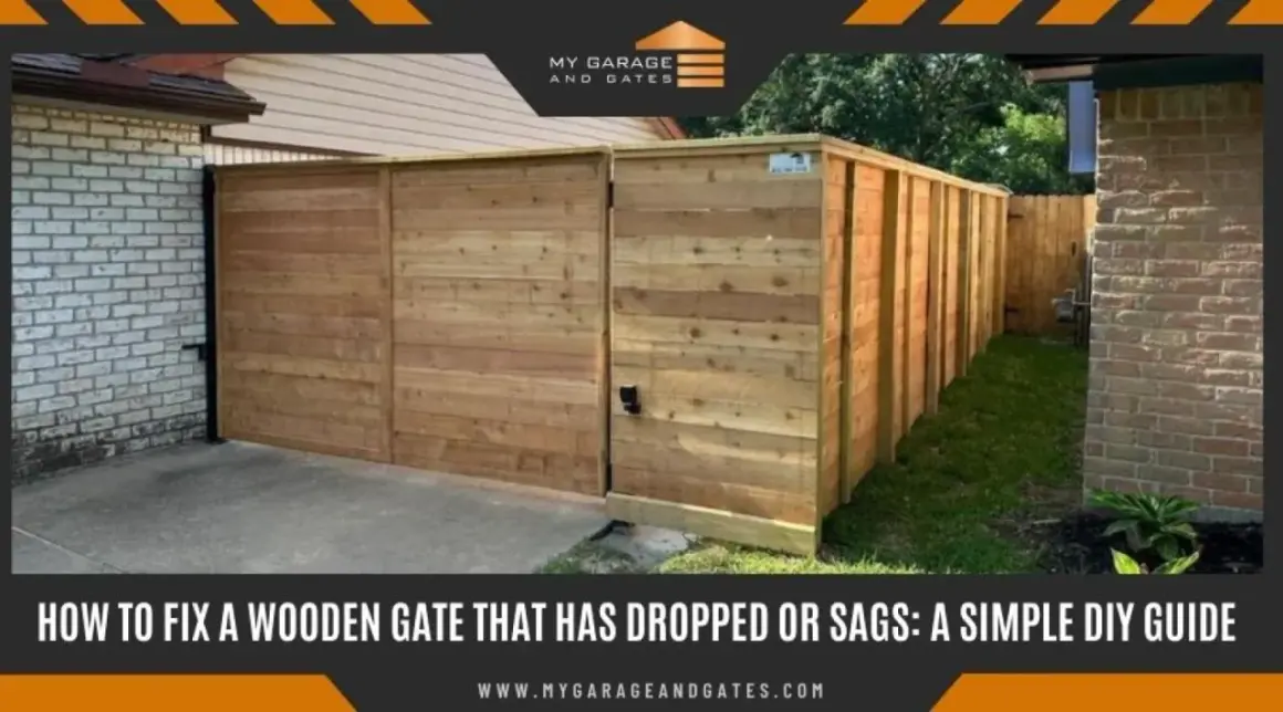 A wooden gate, attached to a brick wall, shows how to build a gate.