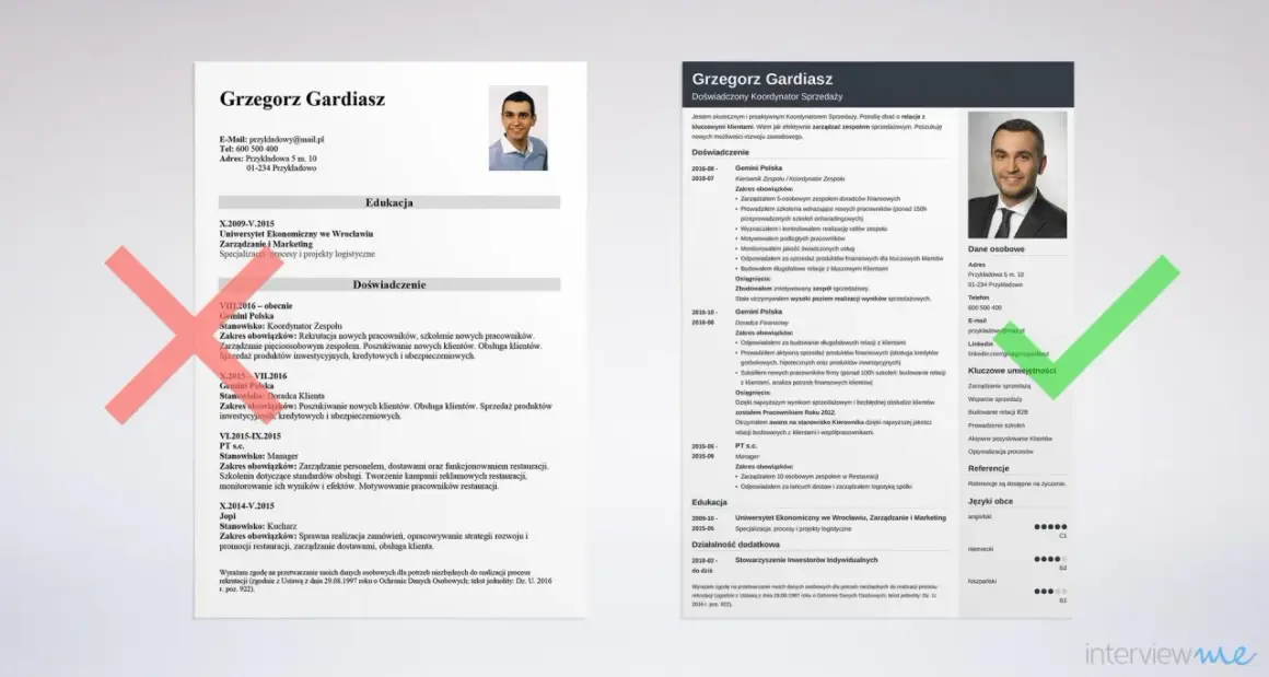CV Grzegorza Gardiasza. Skuteczny koordynator sprzedaży, który wie, jak znaleźć pracę dla siebie, dbając o relacje z klientami i efektywne zarządzanie zespołem.