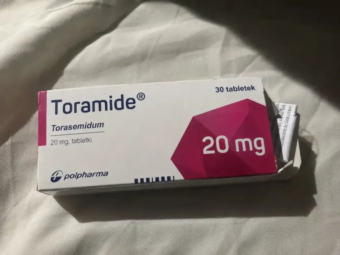 Opakowanie leku Toramide z torasemidem 20 mg, 30 tabletek.