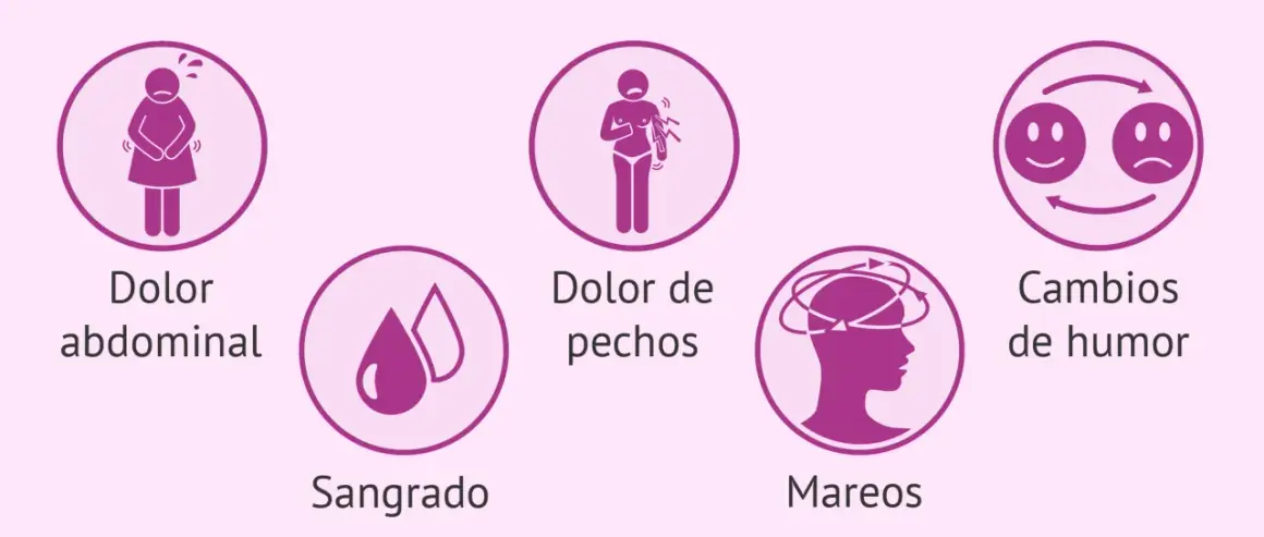 Síntomas de los primeros pasos del embarazo: dolor abdominal, sangrado, dolor de pechos, mareos y cambios de humor.