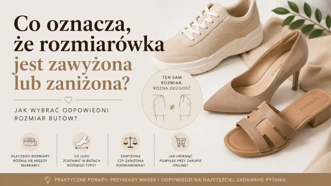 Różna długość stopy a długość wkładki – jak wybrać idealny rozmiar butów? Poradnik o zawyżonej i zaniżonej rozmiarówce.