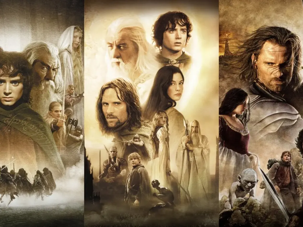 Die Helden des Herrn der Ringe Stream-Epos: Frodo, Gandalf, Aragorn, Arwen und Gollum vereint.