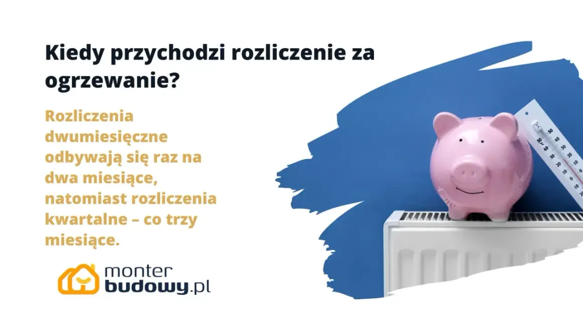 Kiedy przychodzi rozliczenie za ogrzewanie? Świnka-skarbonka na grzejniku i termometr sugerują, że warto oszczędzać.