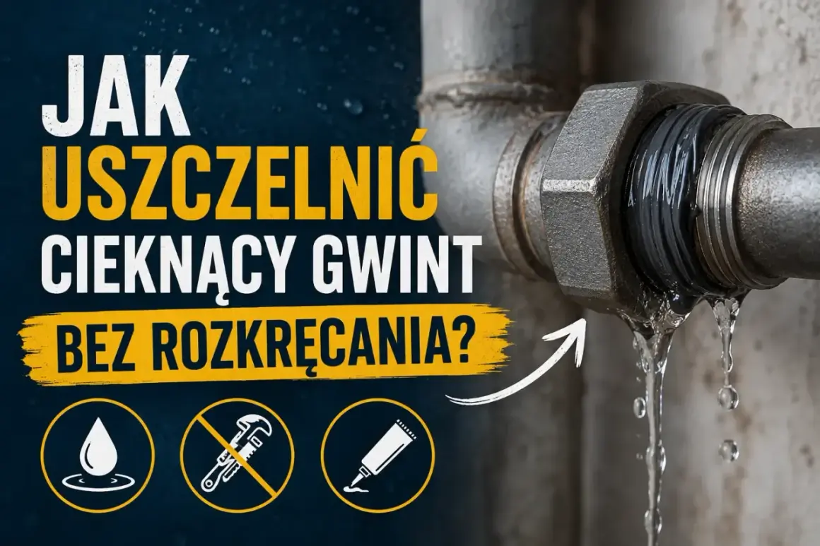 Jak uszczelnić cieknący gwint plastikowy bez rozkręcania? Zobacz, czym uszczelnić gwint plastikowy, by pozbyć się nieszczelności.