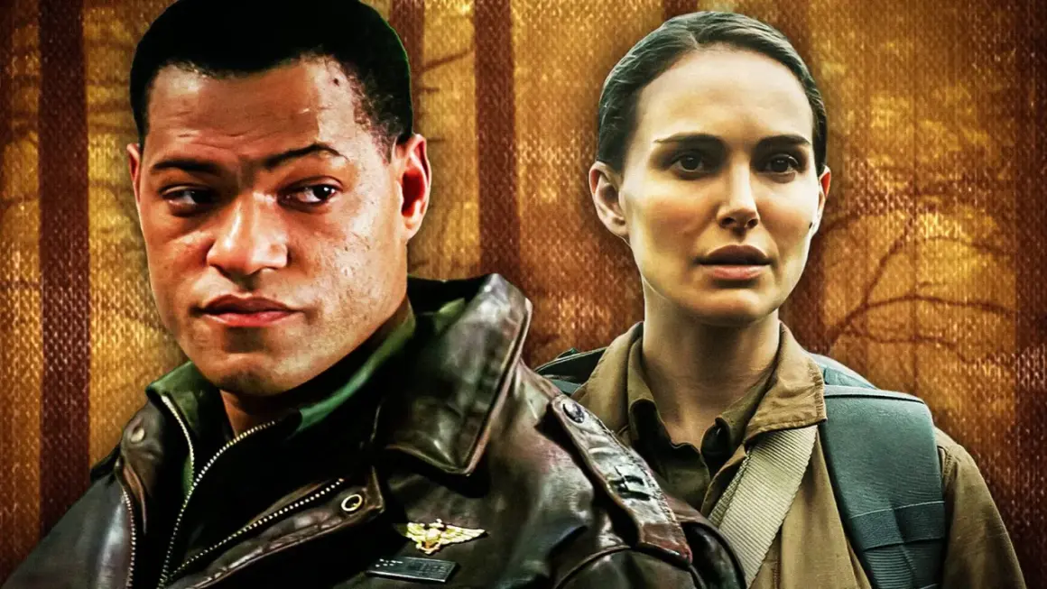 Laurence Fishburne och Natalie Portman i en scen som hintar om spännande good thriller movies.