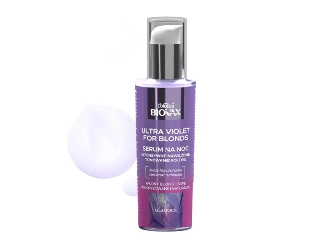 Serum Biovax Ultra Violet for Blondes - intensywnie nawilża i tonuje kolor włosów. Wiele pozytywnych biovax ultra violet serum opinie.