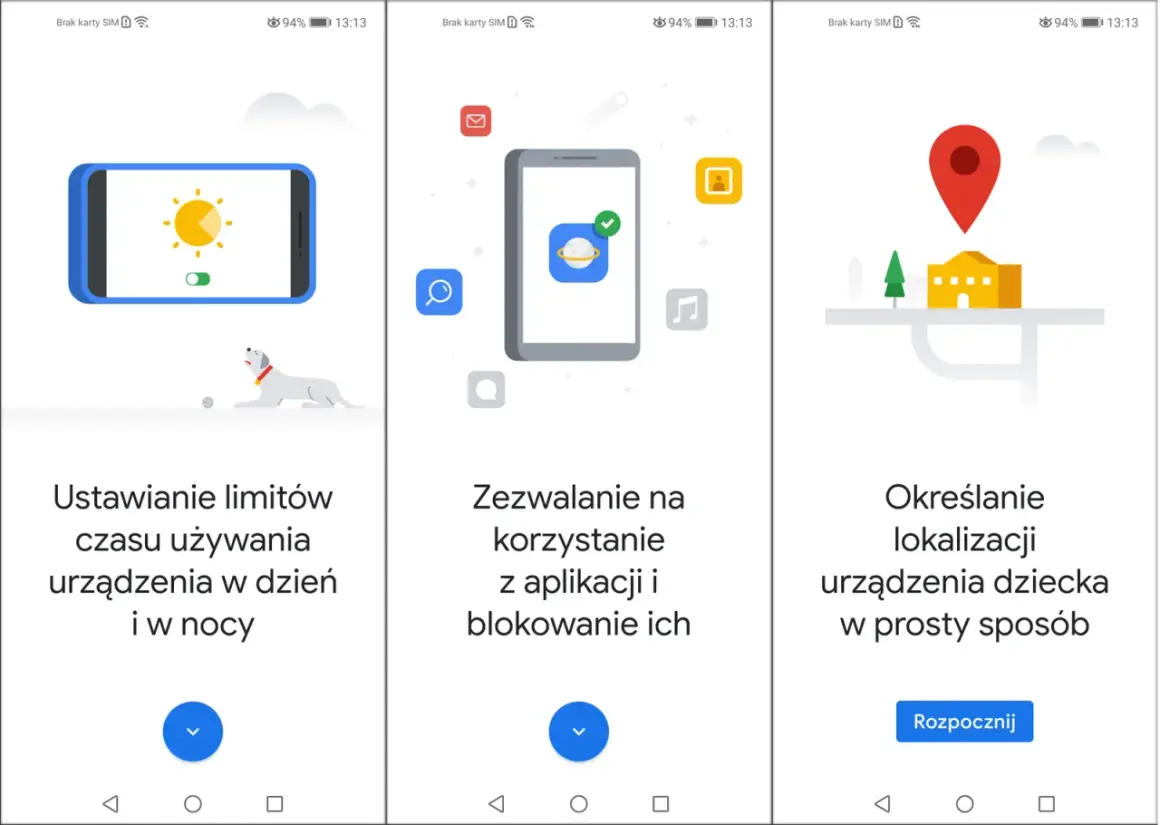 Kontrola rodzicielska Google: ustaw limity czasu, blokuj aplikacje i lokalizuj dziecko.