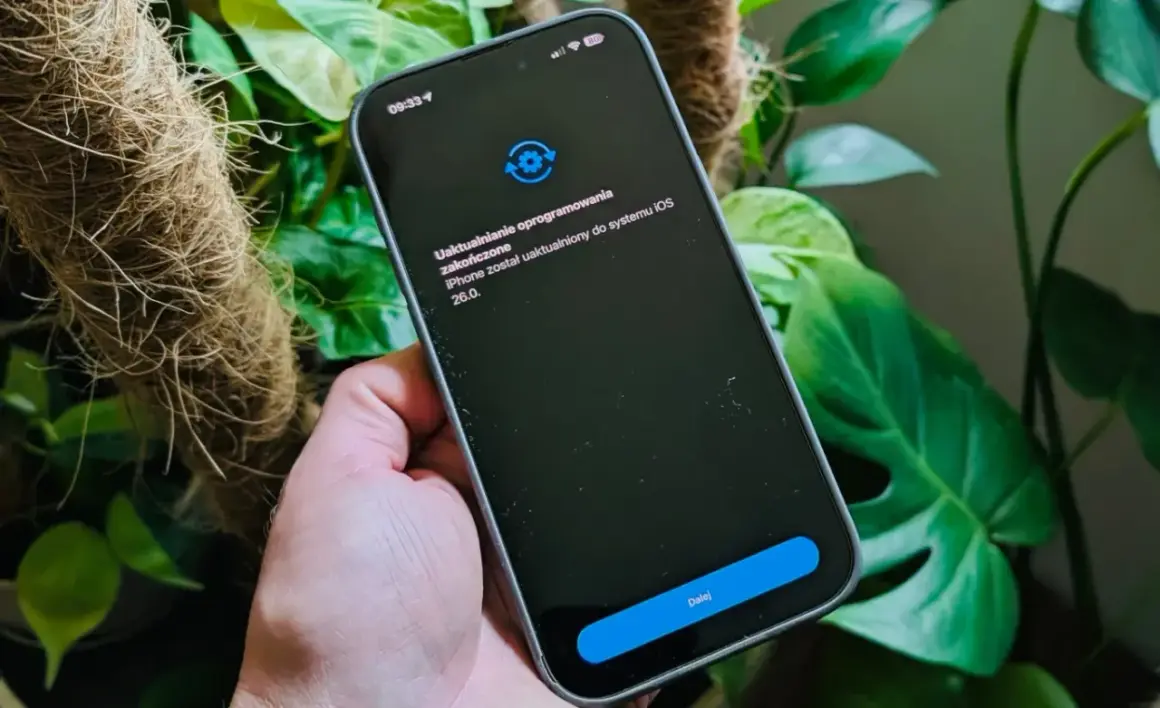 Aktualizacja iOS zakończona na iPhonie. Długie wsparcie dla iPhone XS jest zapewnione dzięki regularnym aktualizacjom.