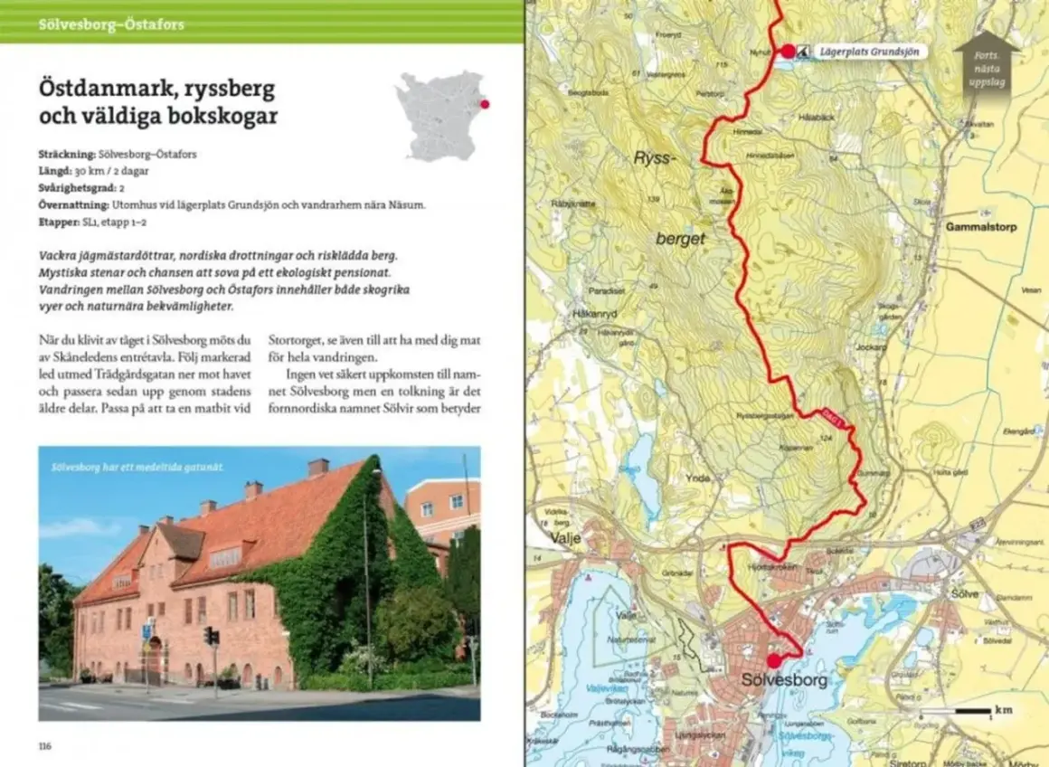 Vandra Skåneleden genom bokskogar och längs kusten. Upptäck Sölvesborgs medeltida charm och njut av naturen.