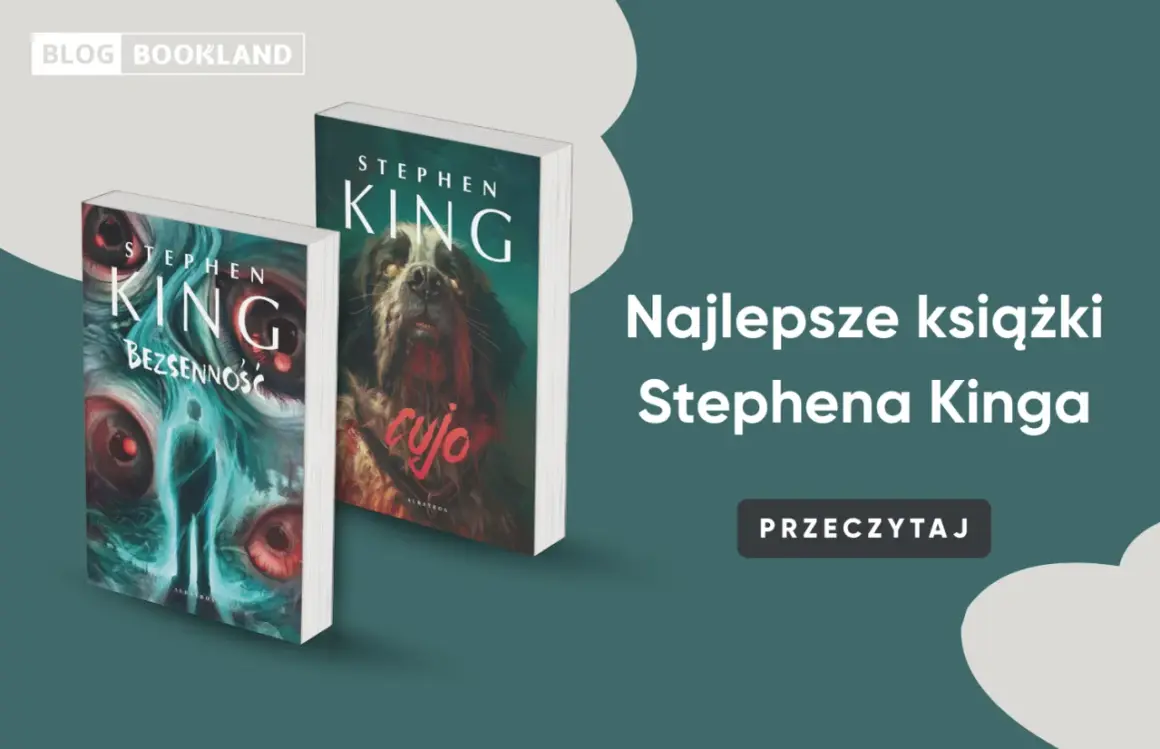 Okładki książek Stephena Kinga: "Bezsenność" i "Cujo". Odkryj najlepsze książki Stephena Kinga.