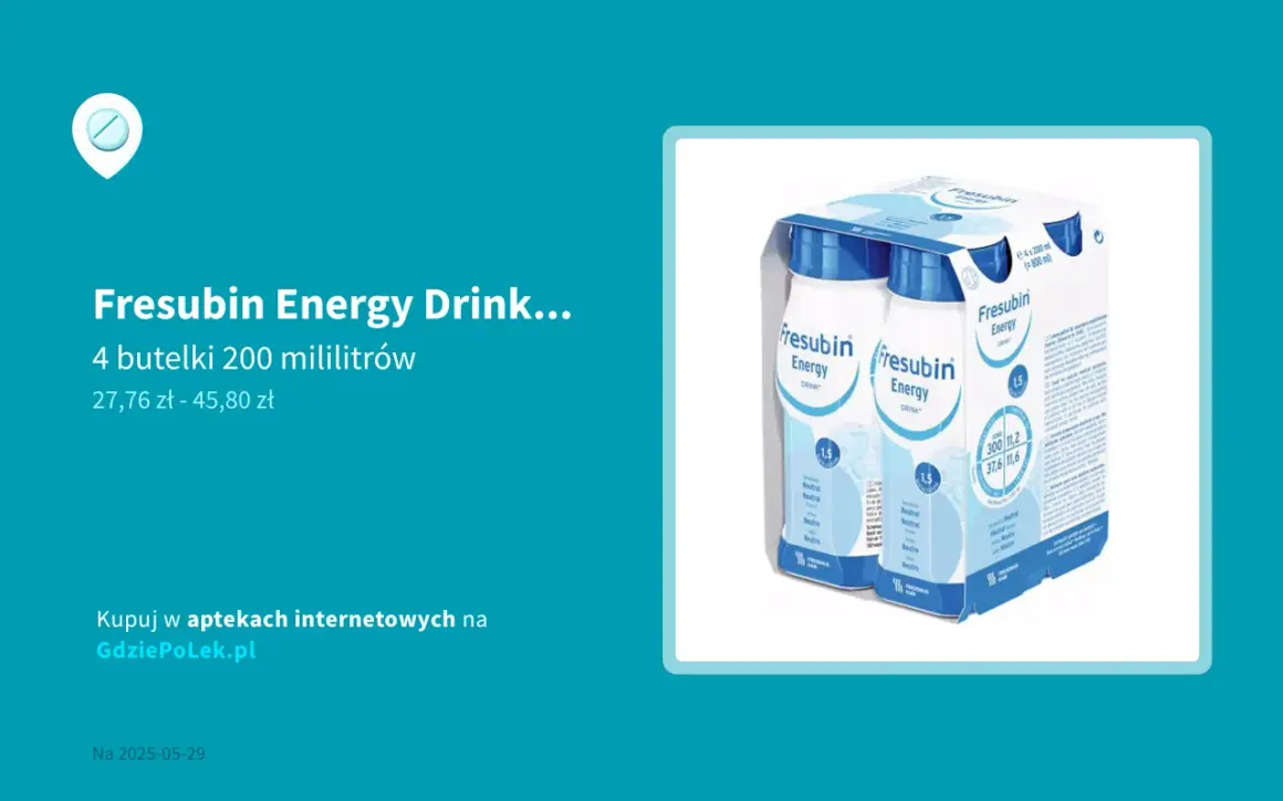 Fresubin energy drink gdzie kupić - najlepsze ceny i dostępność
