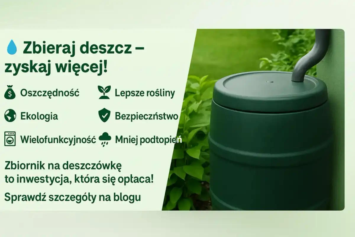 Deszczówka w domu i ogrodzie - jak dobrać zbiornik?