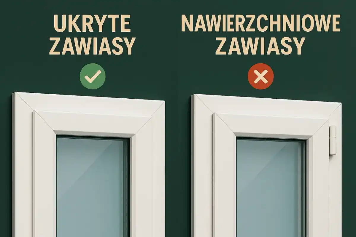 Ukryte zawiasy w oknach - Czy warto dopłacić?