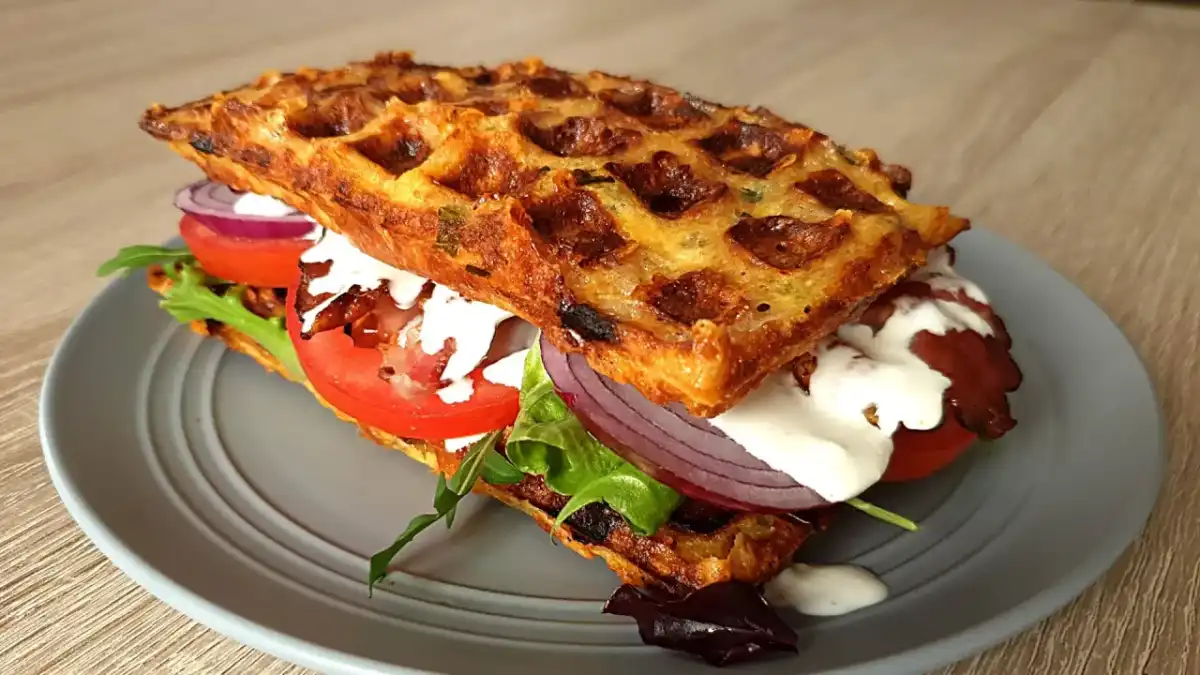 Keto gofry z mascarpone - przepis na chrupiący efekt