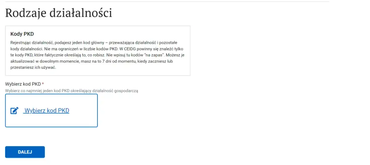 Jak wybrać PKD i uniknąć błędu przy rejestracji firmy