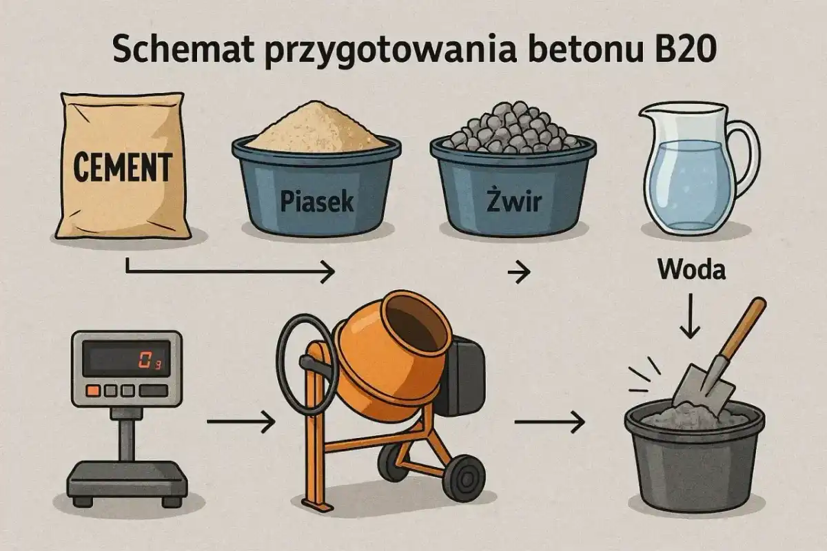 Beton B20 - Proporcje, Mieszanie, Błędy. Zrób to dobrze!