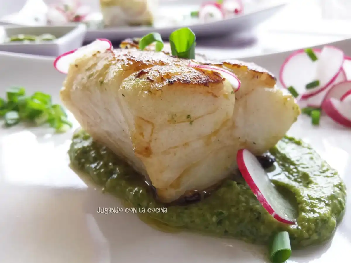 Mojo verde para pescado y marisco, con la textura justa