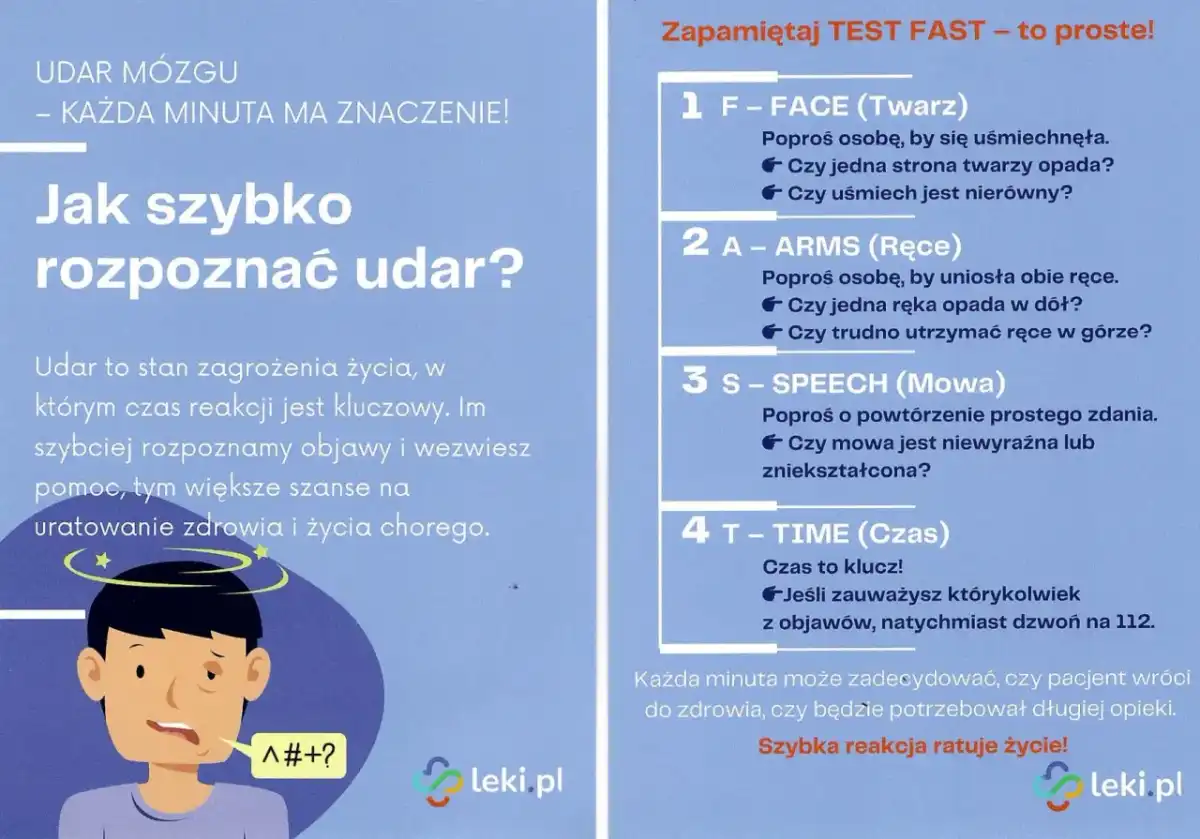 Objawy udaru - Czy na pewno je znasz? Szybka reakcja ratuje życie!