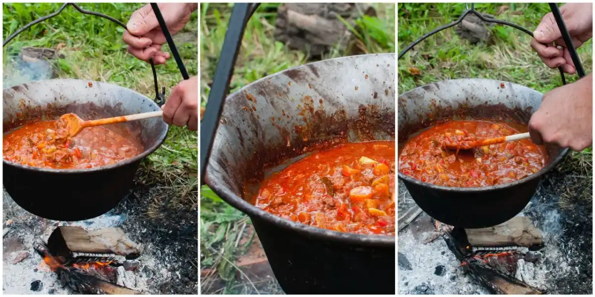 Bogracz w kociołku węgierskim - sprawdzony sposób nad grillem