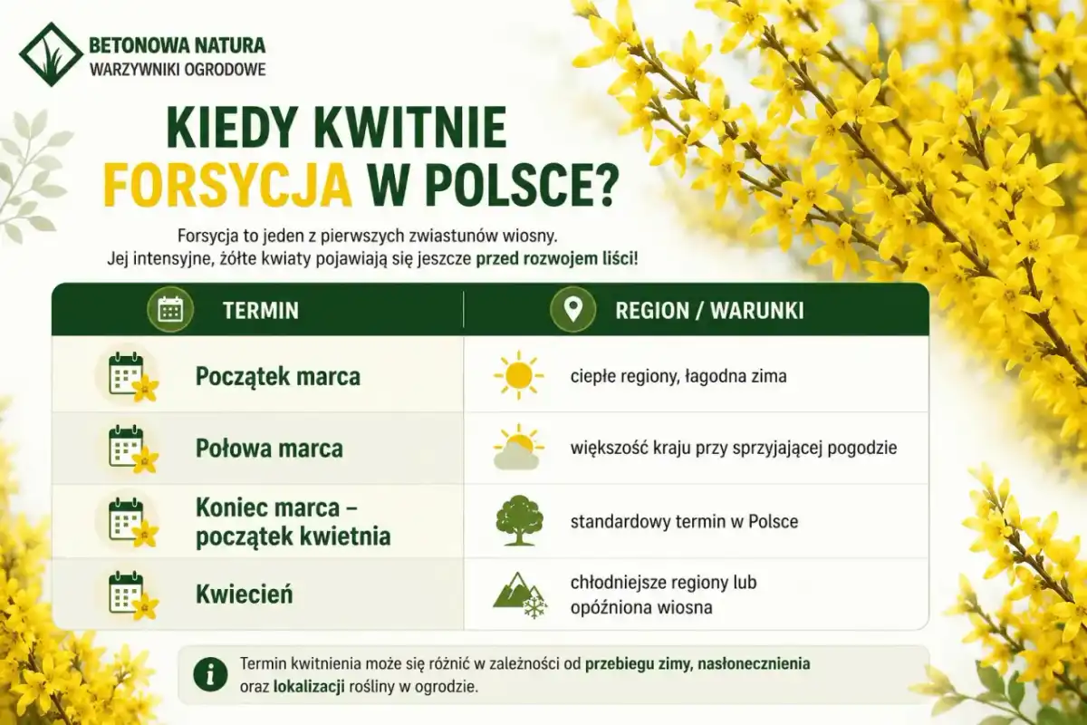Forsycja - kiedy kwitnie? Uniknij błędów i ciesz się kwiatami!