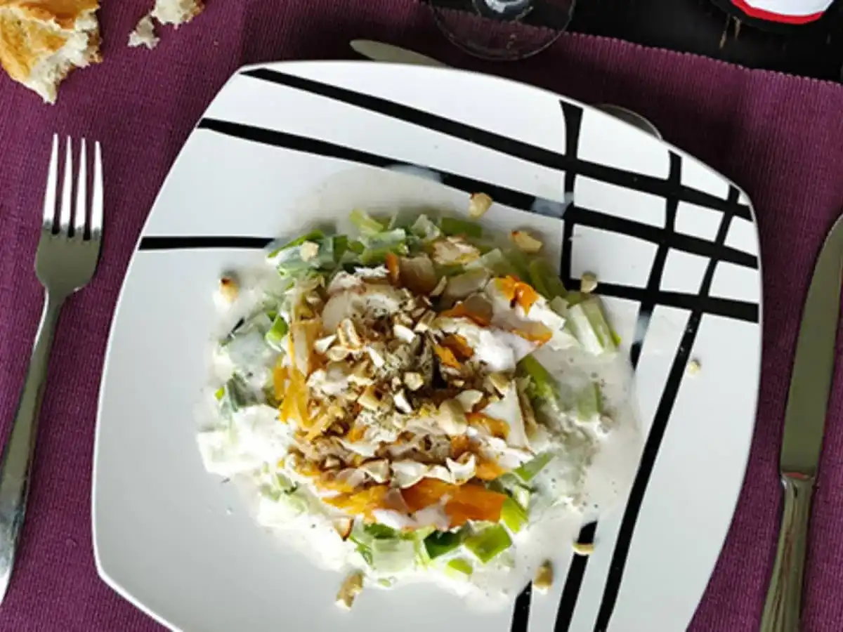 Haddock fumé au lait, pommes de terre et poireaux