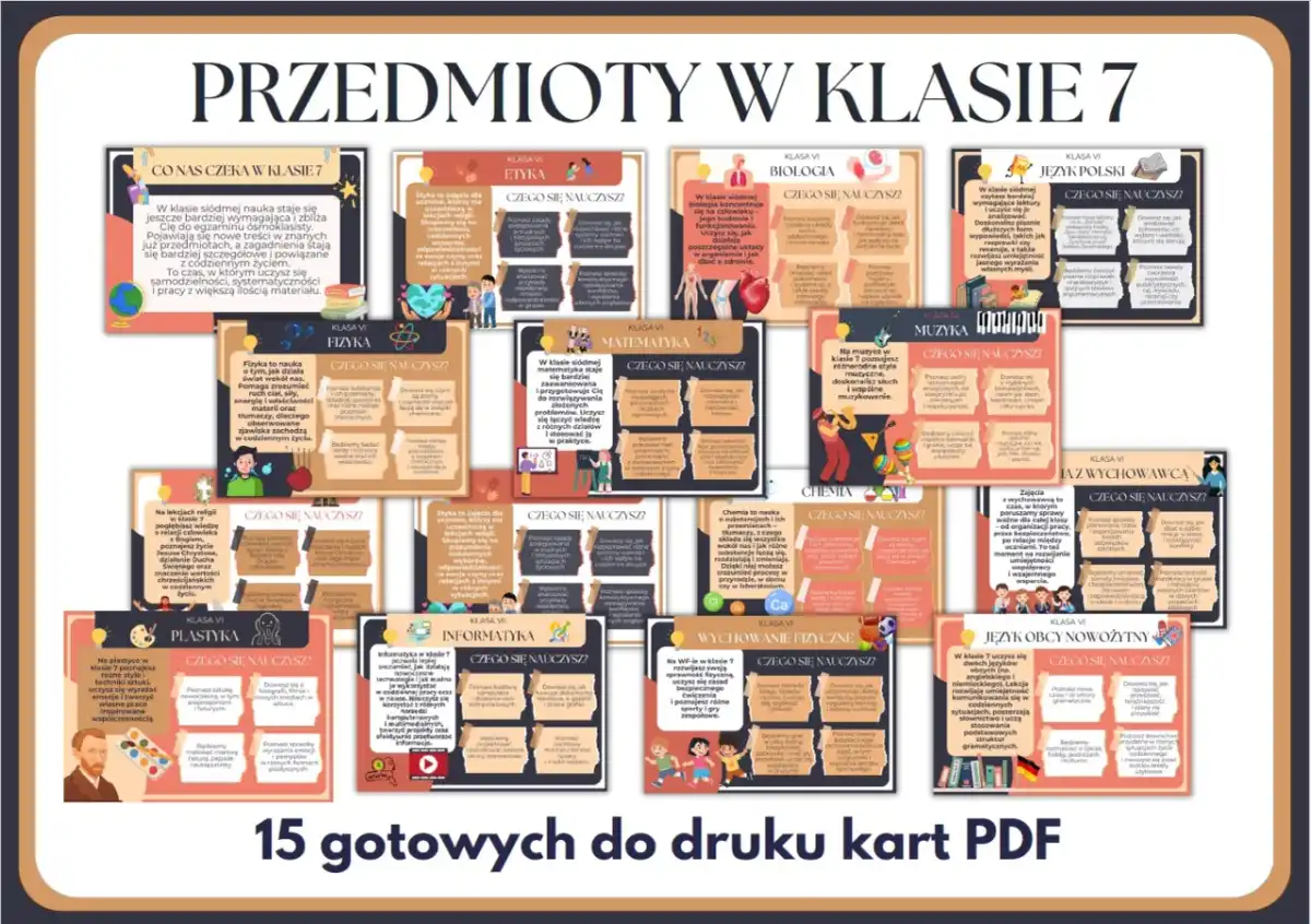 Przedmioty w 7 klasie - Poznaj pełną listę i przygotuj się na zmiany