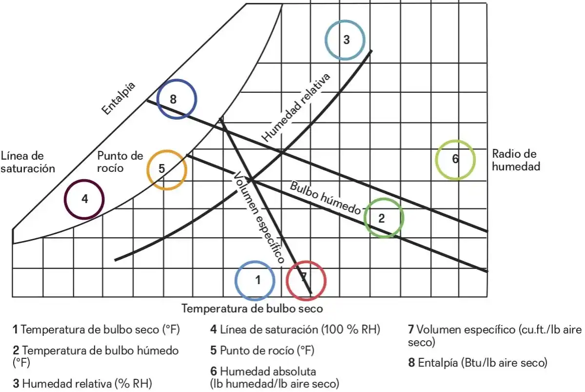 Aire húmedo, punto de rocío y control de la condensación