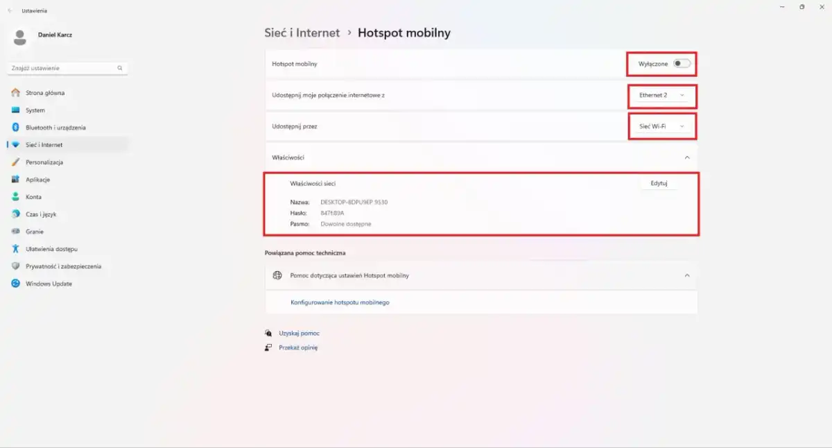 Hotspot z komputera - Windows 10/11. Jak udostępnić internet?