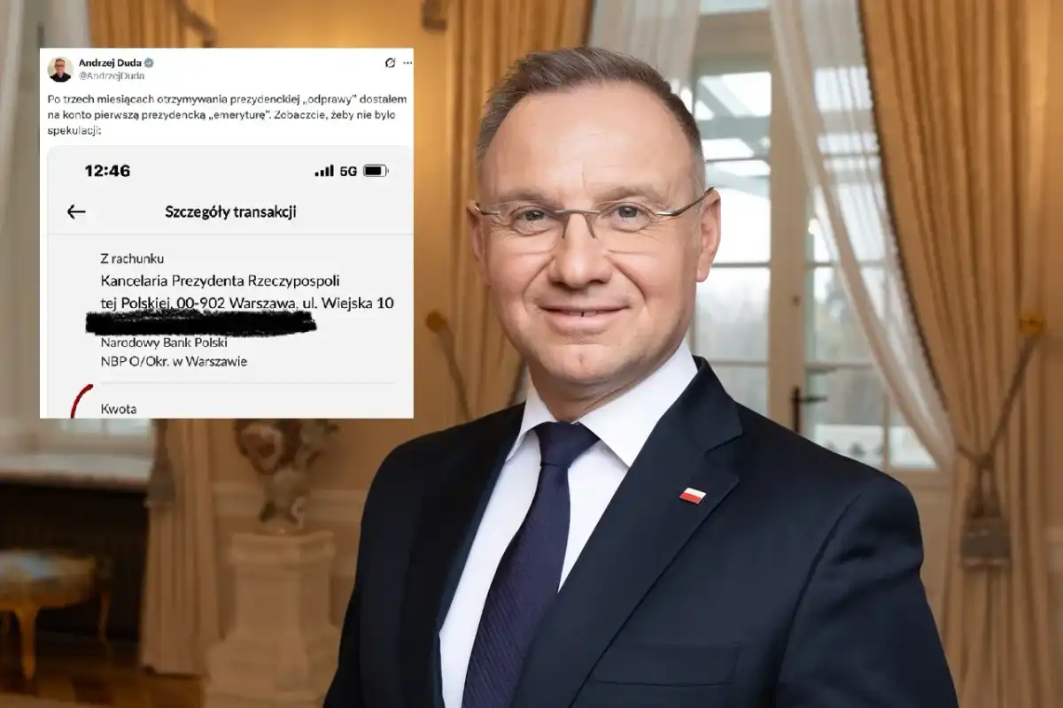 Emerytura prezydencka: Ile po kadencji dostaje Duda?
