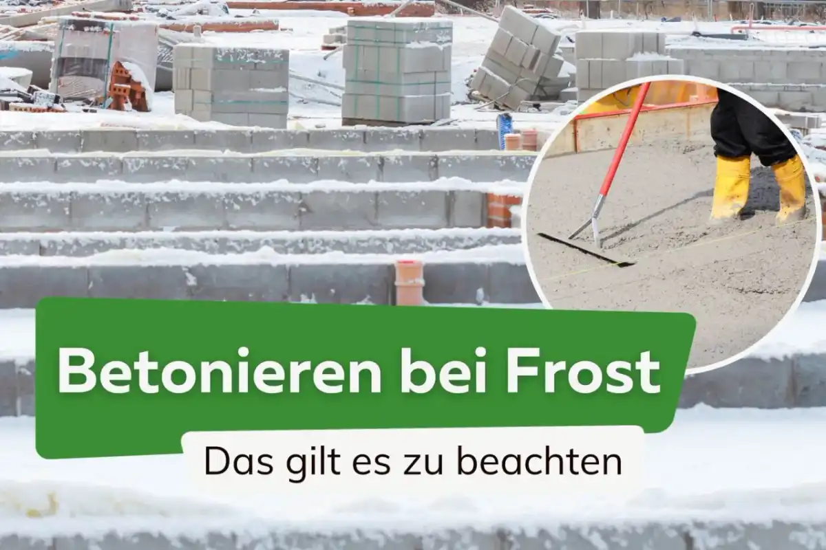 Betonieren bei Kälte - Mindesttemperatur & Schutz für Bodenplatten