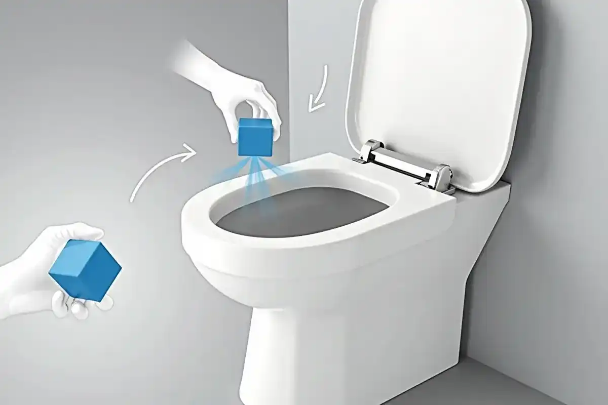 Kostka WC w toalecie bez kołnierza - Jak zamontować?