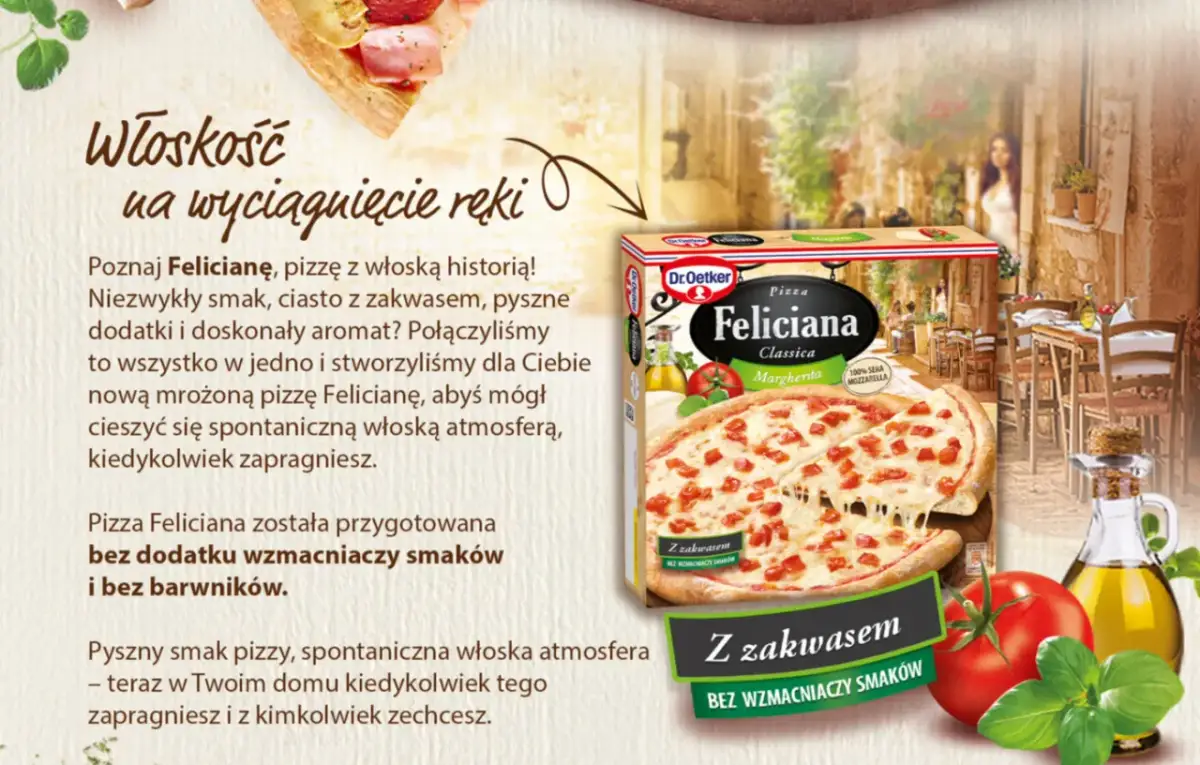 Pizza Feliciana: Ile piec, by była jak z pizzerii?