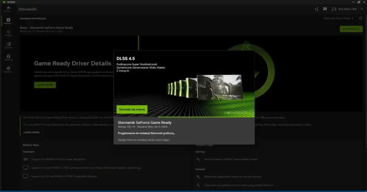 NVIDIA: Jak zaktualizować sterowniki? Więcej FPS i stabilność!