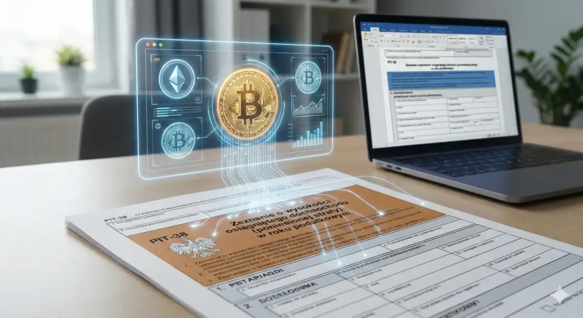 Rozliczenie kryptowalut 2026: PIT-38, DAC8 i koniec anonimowości