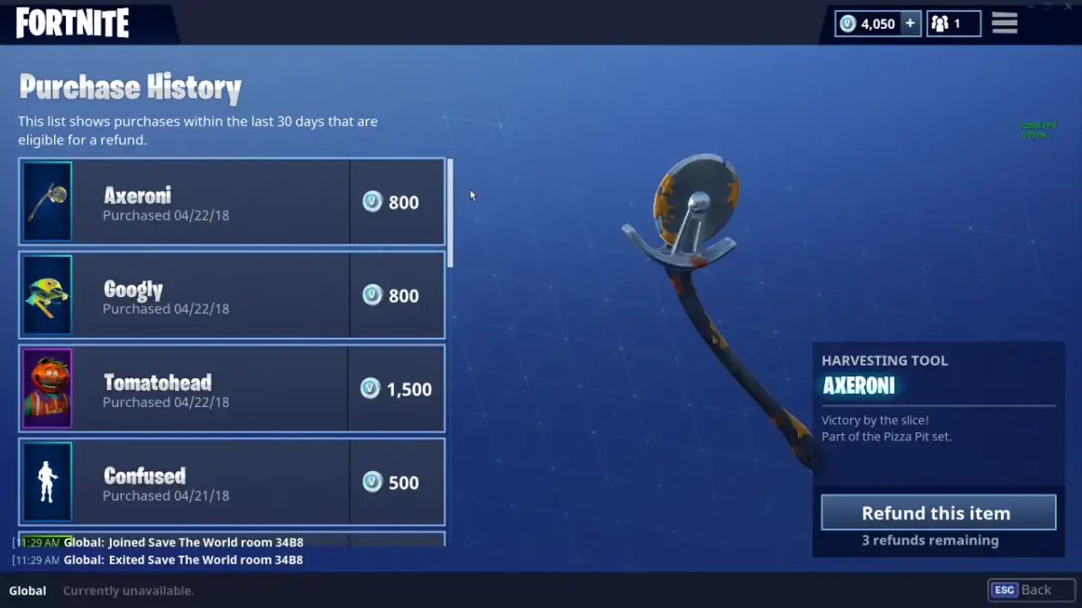 Jak zwrócić skina w Fortnite i uniknąć niepotrzebnych strat