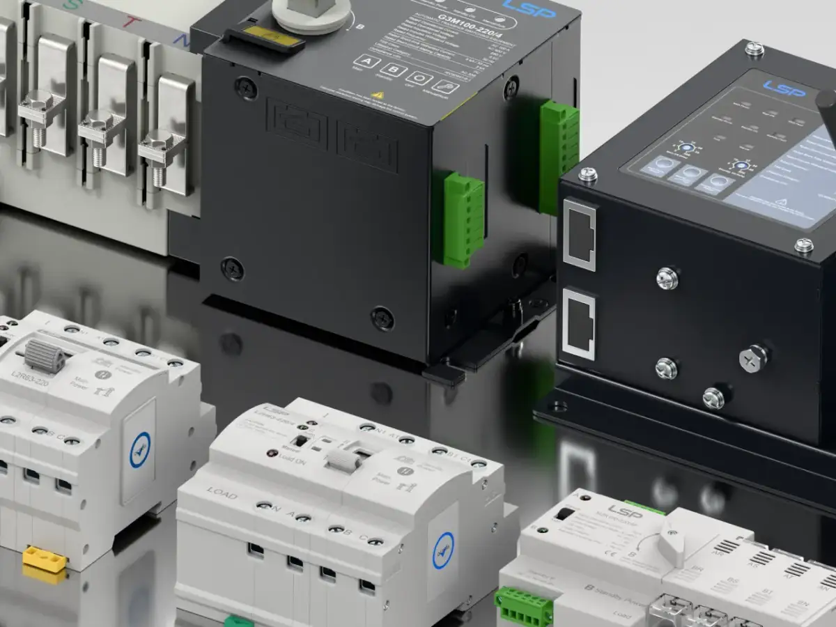 Nowe urządzenia elektryczne LSP. Dowiedz się, jak włączyć bezpiecznik, przełączając między zasilaniem głównym a awaryjnym.