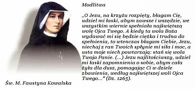 Jaka była ulubiona modlitwa świętej faustyny i jej duchowe znaczenie