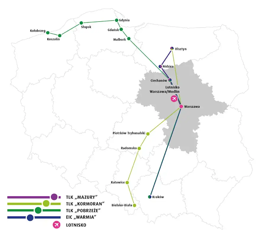 Jak dojechać z Łodzi do lotniska Modlin - najtańsze opcje transportu