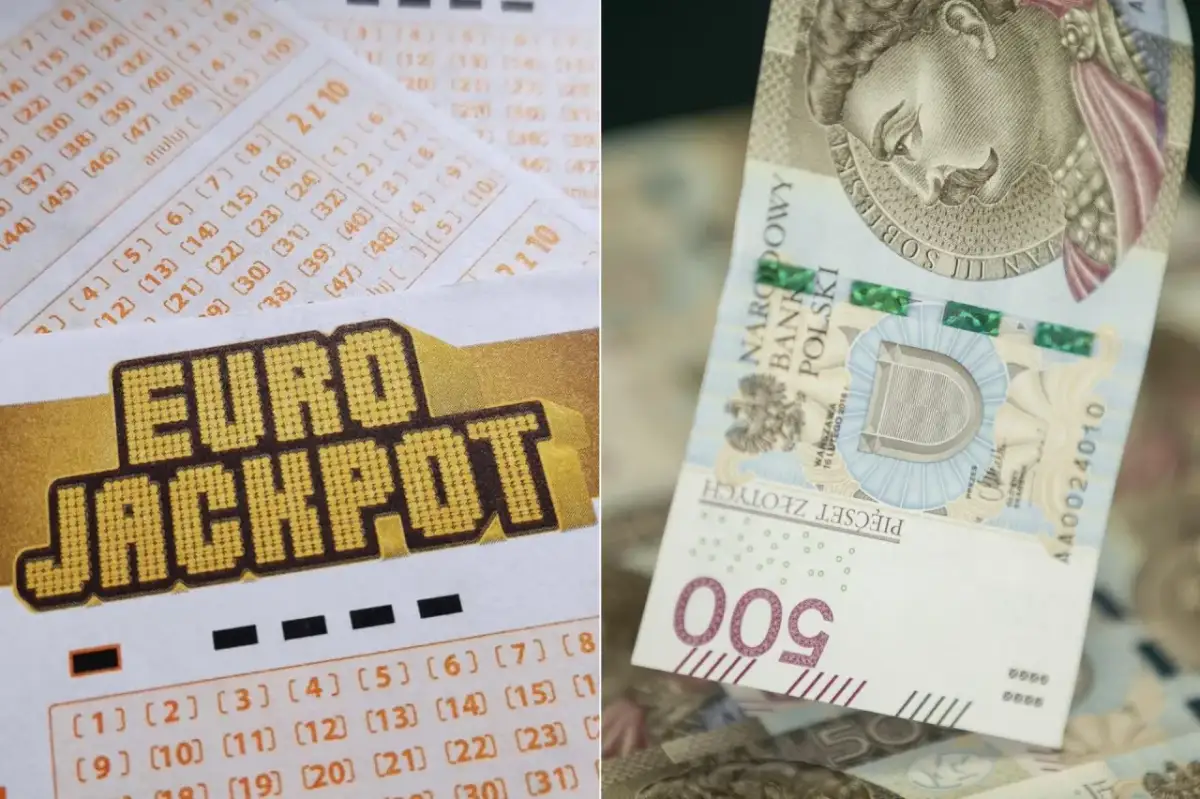 Kupon Eurojackpot i banknot 500 zł.