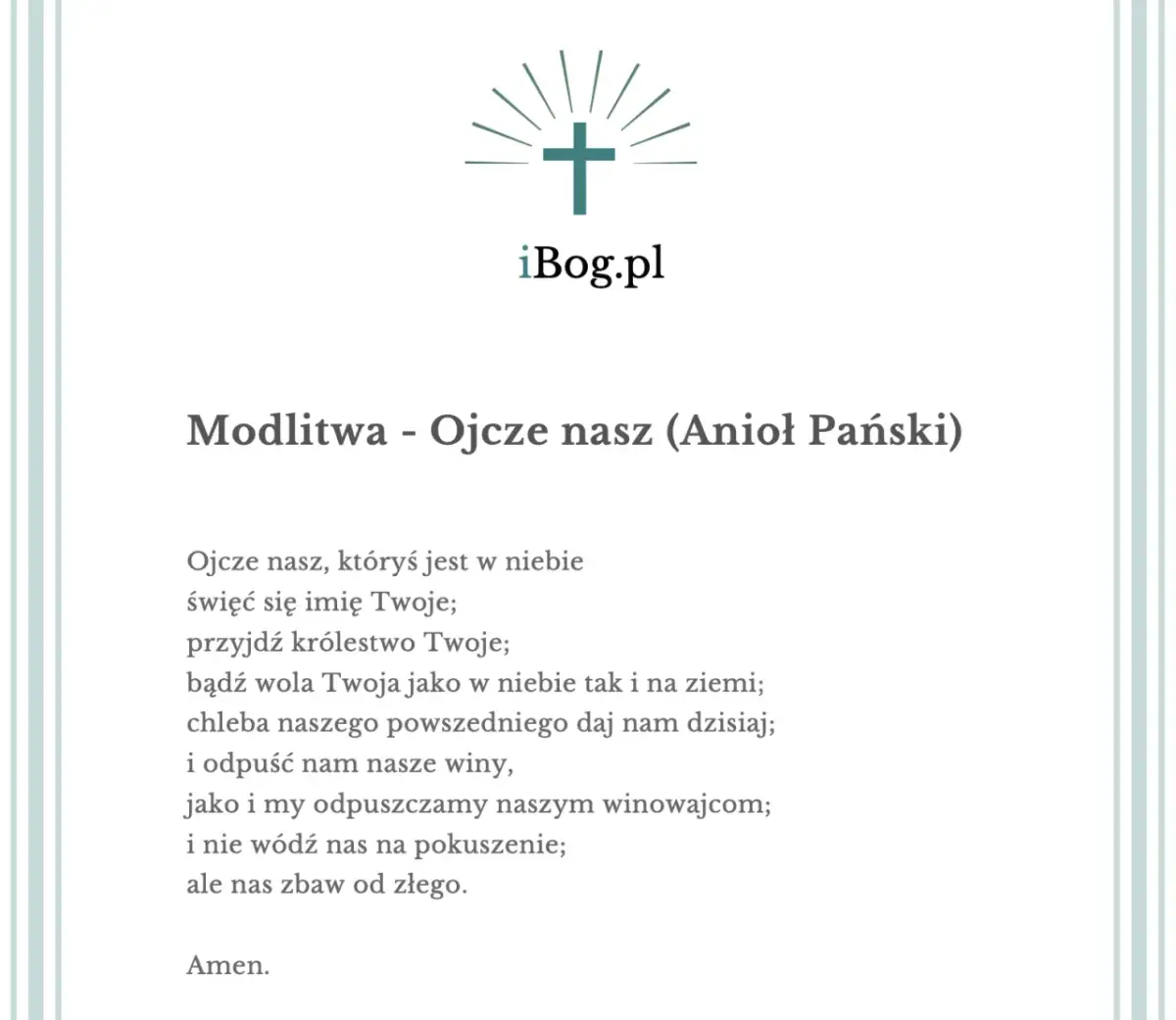 Ile próśb zawiera modlitwa Ojcze nasz? Wyjaśnienie znaczenia każdej z nich