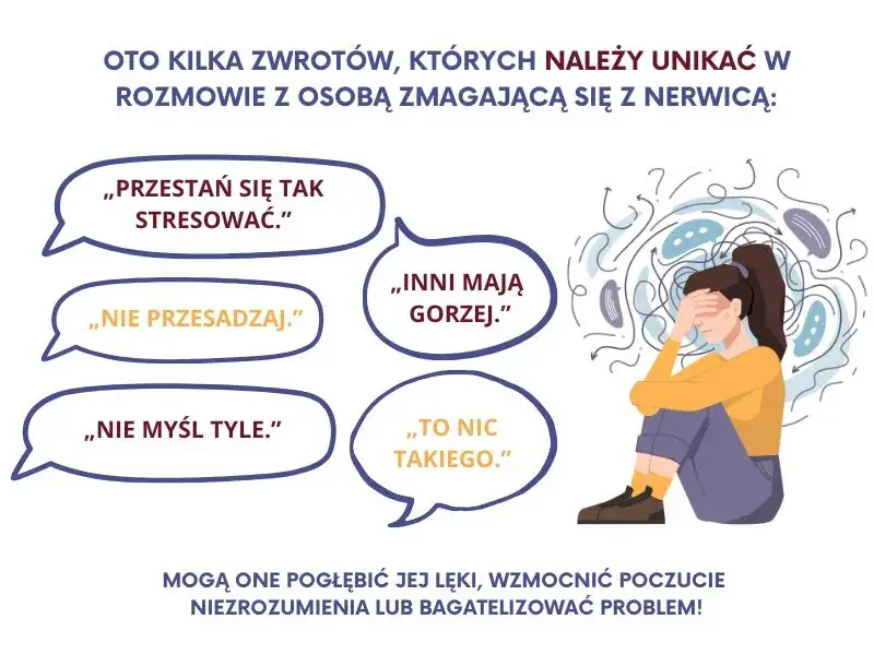 Jak uspokoić osobę z nerwicą i pomóc jej w trudnych chwilach