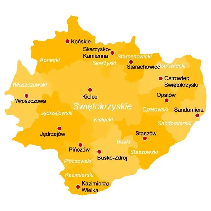 Gdzie jest województwo świętokrzyskie? Odkryj jego granice i sąsiadów