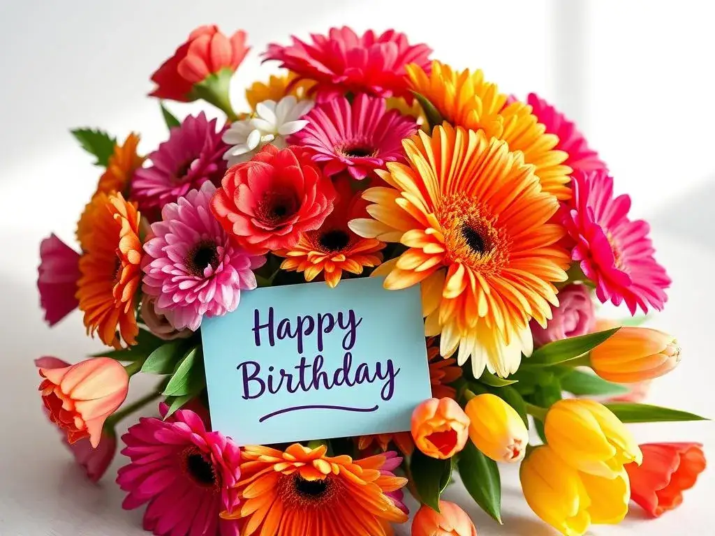 Najpiękniejsze życzenia na urodziny z kwiatami, które zachwycą