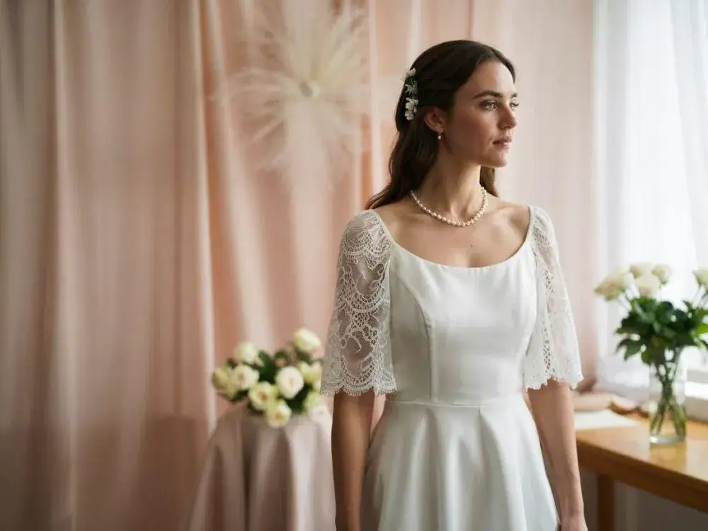 Suknia ślubna dla szerokich ramion – stylizacje, które zachwycą